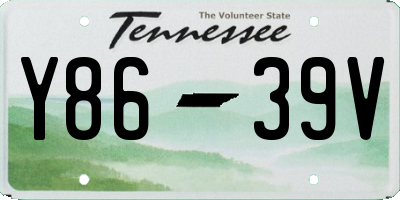 TN license plate Y8639V