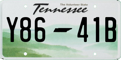 TN license plate Y8641B