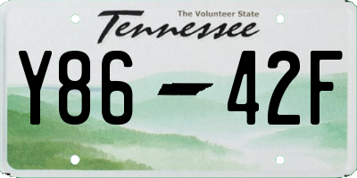 TN license plate Y8642F