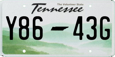TN license plate Y8643G