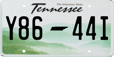 TN license plate Y8644I