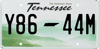 TN license plate Y8644M