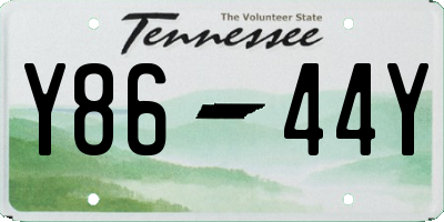 TN license plate Y8644Y