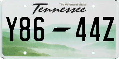 TN license plate Y8644Z