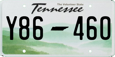TN license plate Y8646O