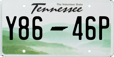 TN license plate Y8646P