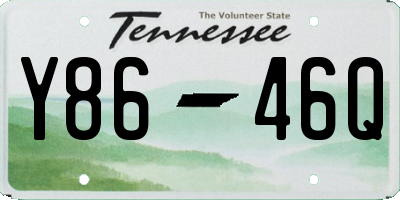 TN license plate Y8646Q