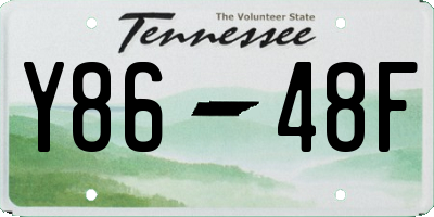 TN license plate Y8648F