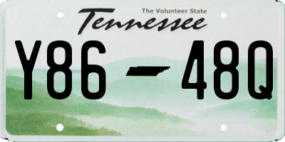 TN license plate Y8648Q