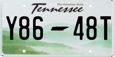 TN license plate Y8648T