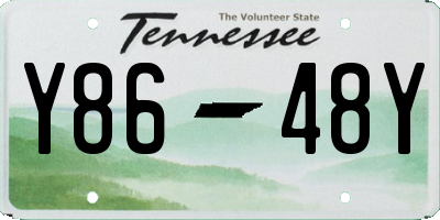 TN license plate Y8648Y