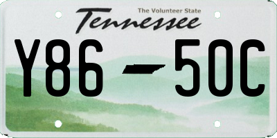 TN license plate Y8650C