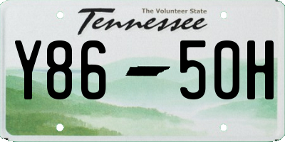 TN license plate Y8650H