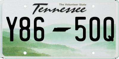 TN license plate Y8650Q