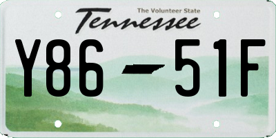 TN license plate Y8651F