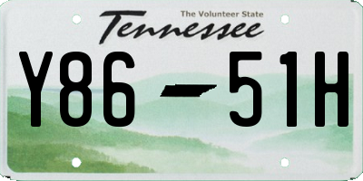 TN license plate Y8651H