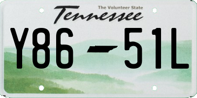 TN license plate Y8651L
