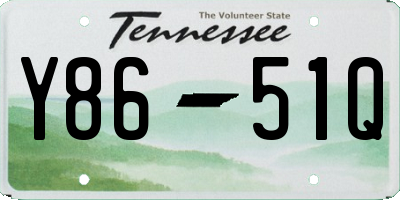 TN license plate Y8651Q
