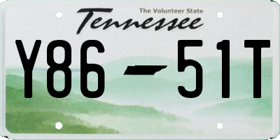 TN license plate Y8651T