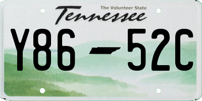 TN license plate Y8652C