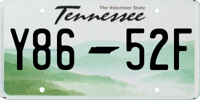 TN license plate Y8652F