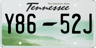 TN license plate Y8652J