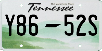 TN license plate Y8652S