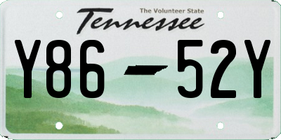 TN license plate Y8652Y