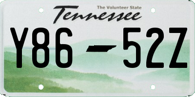 TN license plate Y8652Z