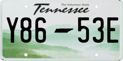 TN license plate Y8653E