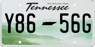 TN license plate Y8656G