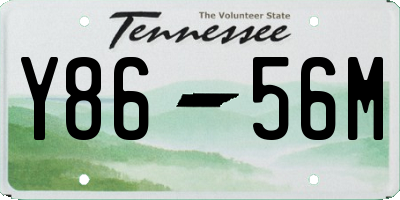 TN license plate Y8656M