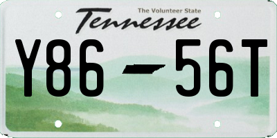 TN license plate Y8656T
