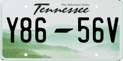 TN license plate Y8656V