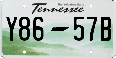 TN license plate Y8657B