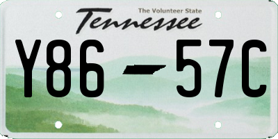 TN license plate Y8657C
