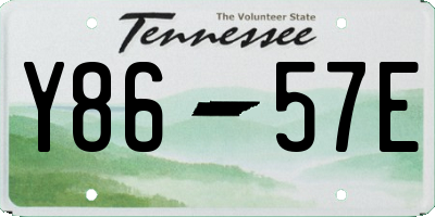 TN license plate Y8657E