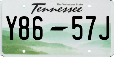 TN license plate Y8657J