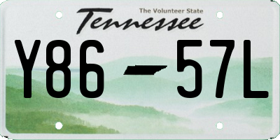 TN license plate Y8657L
