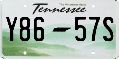 TN license plate Y8657S