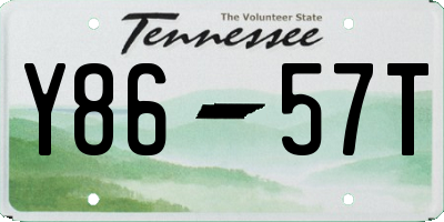 TN license plate Y8657T