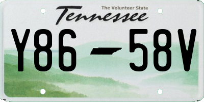 TN license plate Y8658V