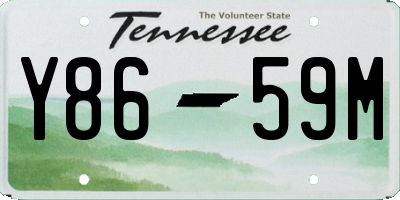 TN license plate Y8659M