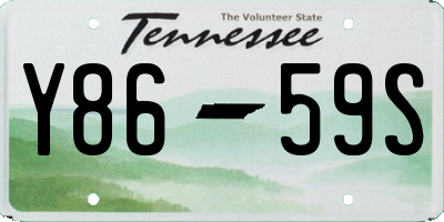 TN license plate Y8659S