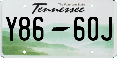 TN license plate Y8660J