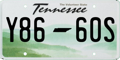 TN license plate Y8660S