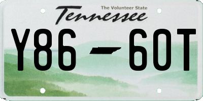 TN license plate Y8660T