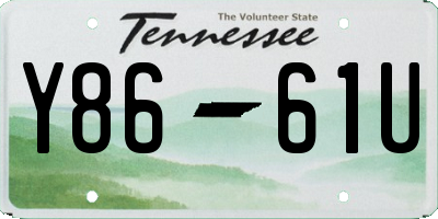 TN license plate Y8661U