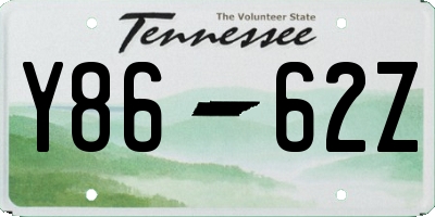 TN license plate Y8662Z