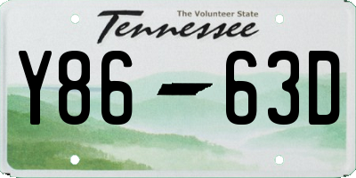 TN license plate Y8663D